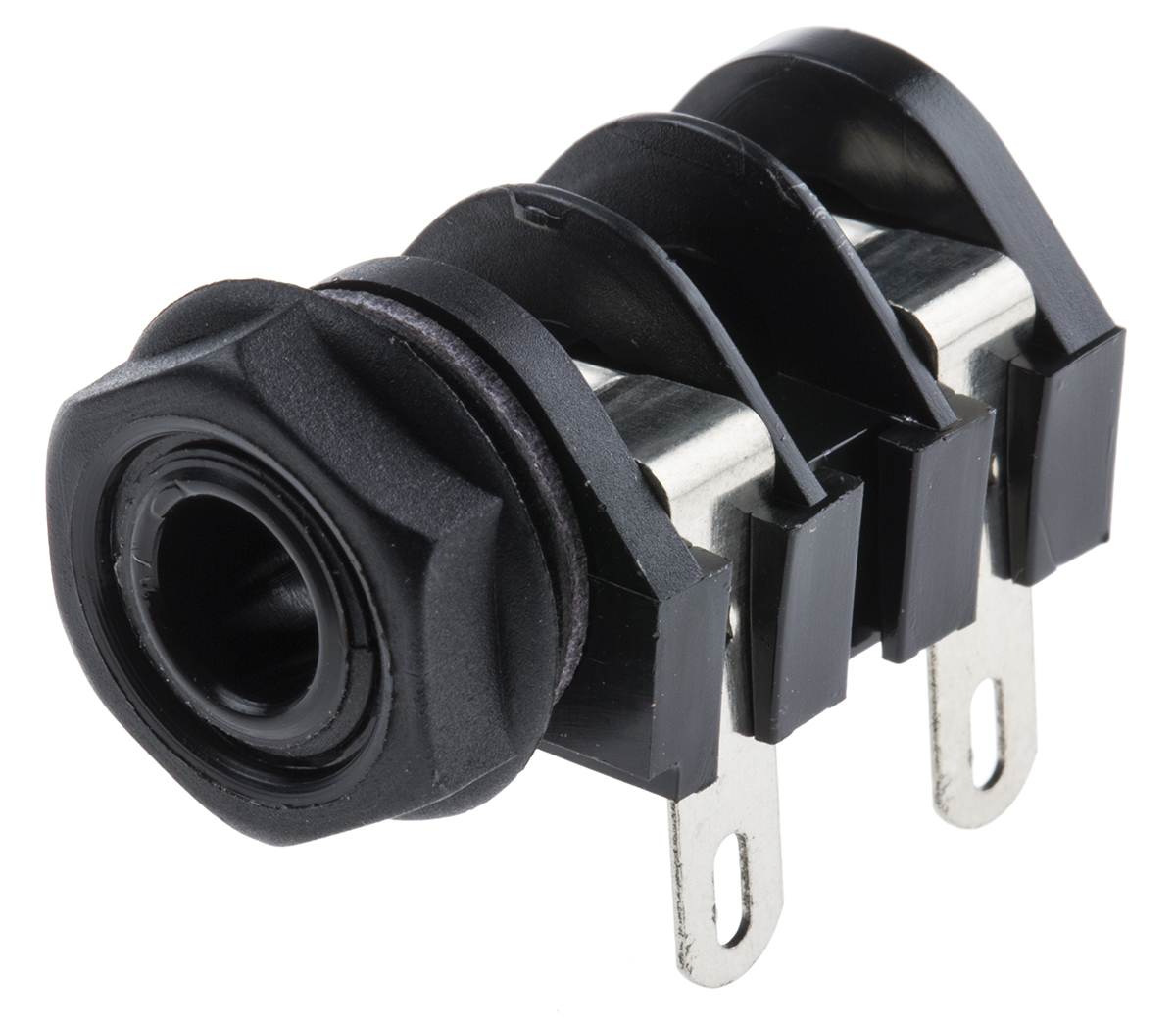 RS PRO Jack Connector 6.35 mm PCB Mount Mono Socket, 3Pole 5A