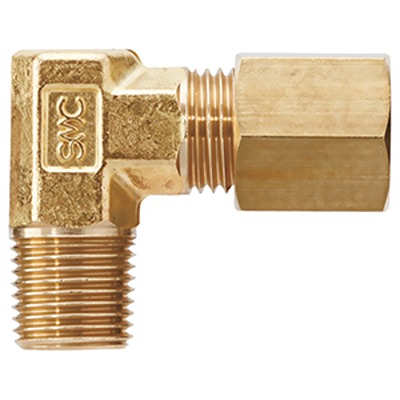 SMC DL Series Elbow Fitting, 8 mm to R 1/8 Male, Threaded-to-Tube Connection Style, DL08-01