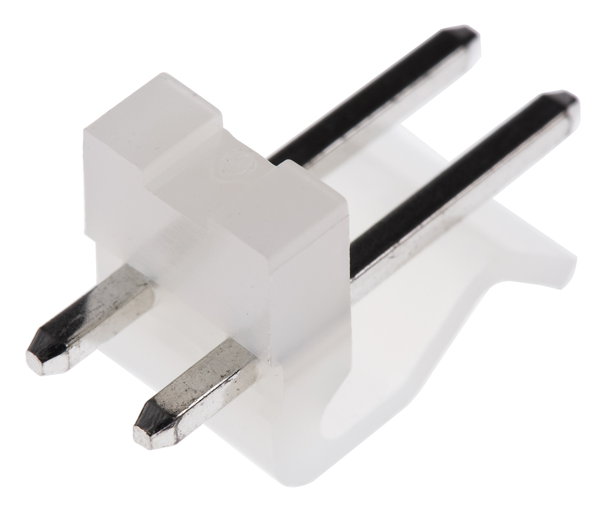 Molex KK 396 Series Straight Through Hole Pin Header, 2 Contact(s), 3.96 mm Pitch, 1 Row, Unshrouded