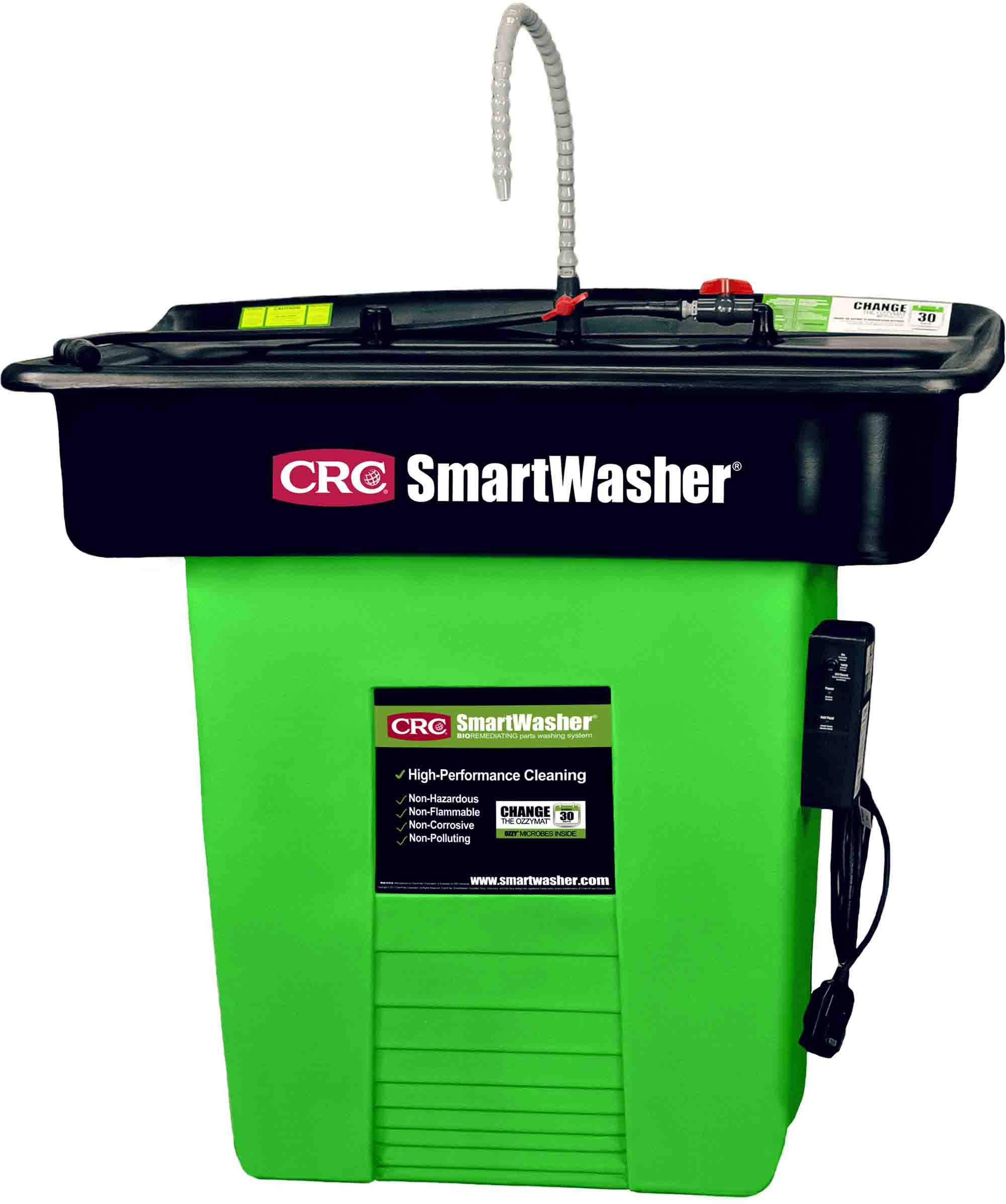 CRC Supersink 100L Parts Washer, 227kg max Load, 1080L/h flow rate, 40 → 46°C