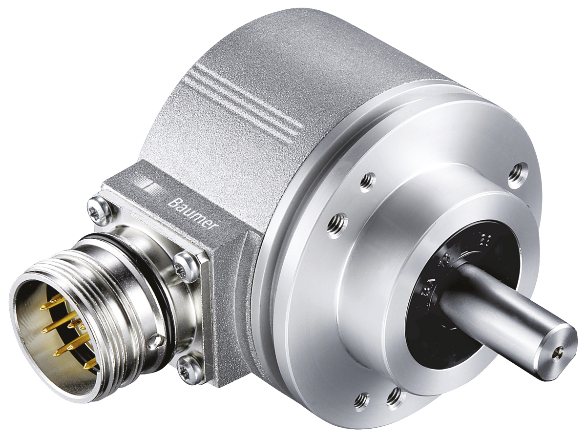 Baumer EIL580P Series Optical Incremental Encoder, 1 → 65536 ppr, TTL/HTL Signal, Solid Type, 10mm Shaft