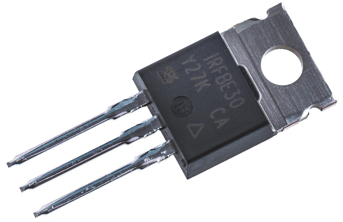 Vishay IRFBE Type N-Channel MOSFET, 4.1 A, 800 V Enhancement, 3-Pin TO-220 IRFBE30PBF