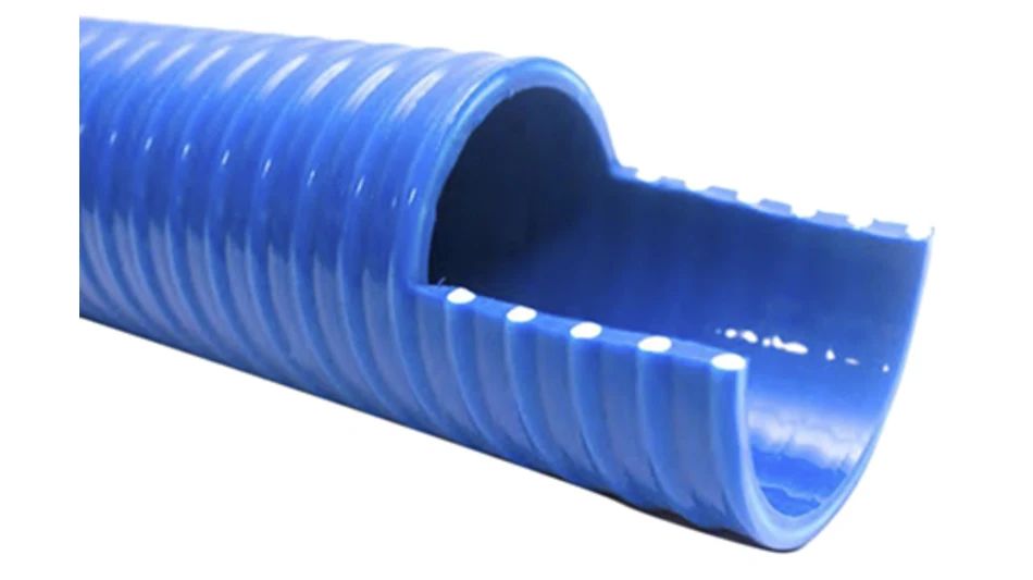 RS PRO PVC, Flexible Tube, 102mm ID, 115.5mm OD, Blue, 5m