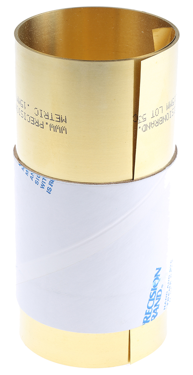 Brass Shim, 2.5m x 150mm x 0.15mm