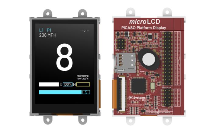 4D Systems uLCD-28PTU TFT TFT LCD Display / Touch Screen, 2.8in VGA, 240 X 320pixels
