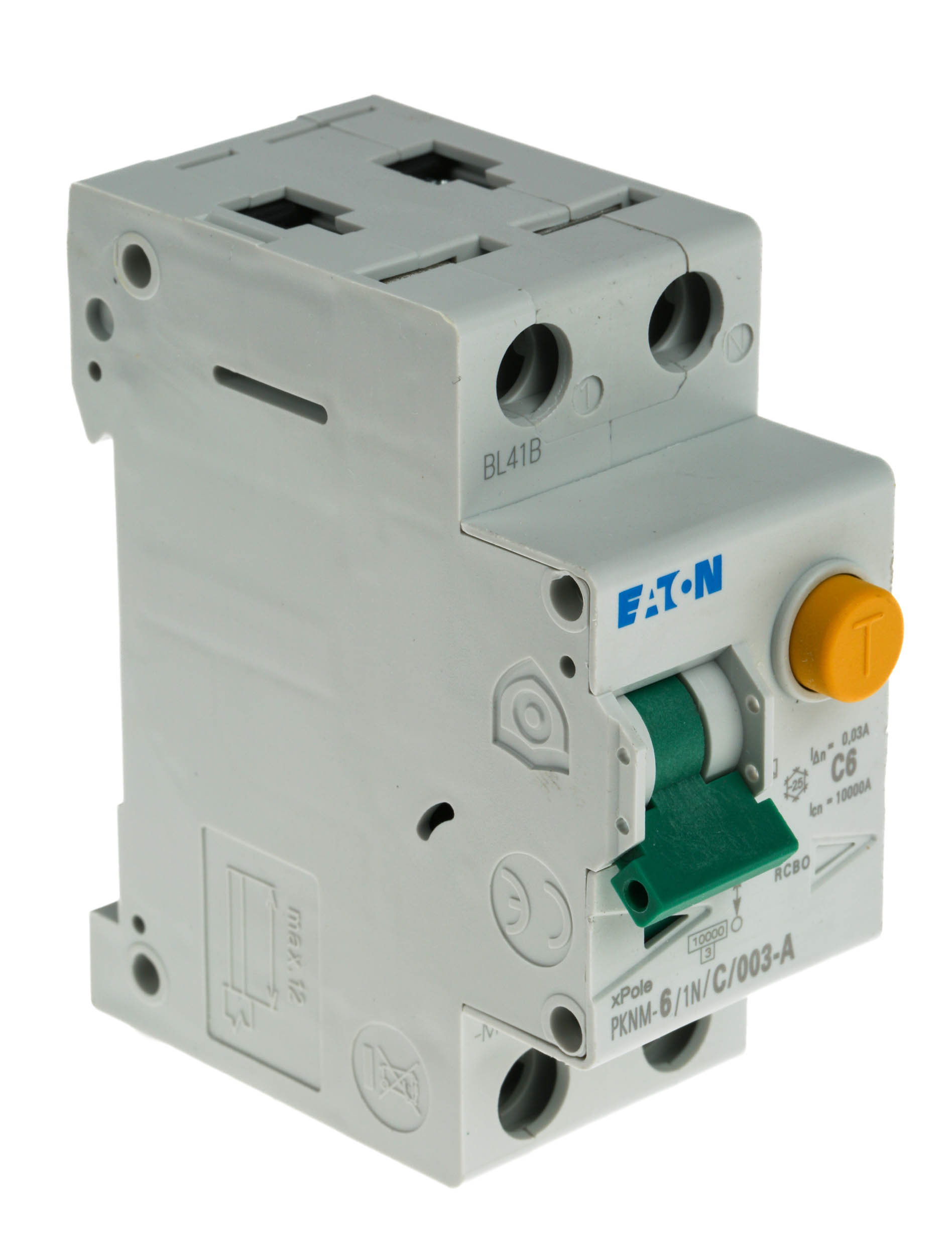 Eaton RCD, 6A, 2 Pole, 30mA, Type C, 230V
