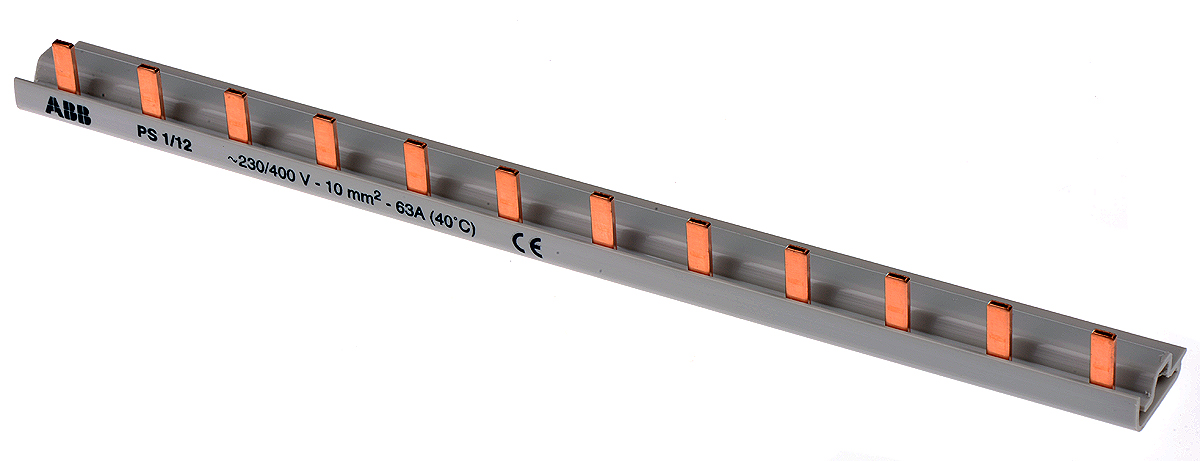 ABB PS1 1 Phase Busbar, 400V ac, 17.5mm Pitch