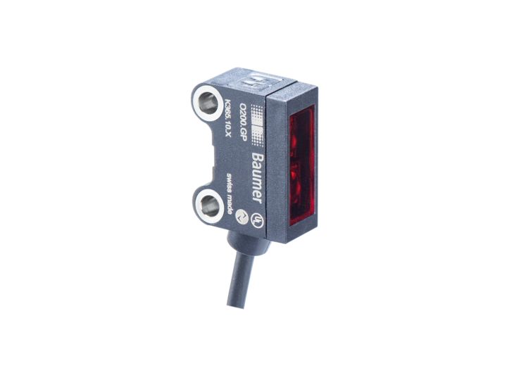 Baumer Photoelectric Sensor, Rectangular Sensor, 25 → 180 mm Detection Range