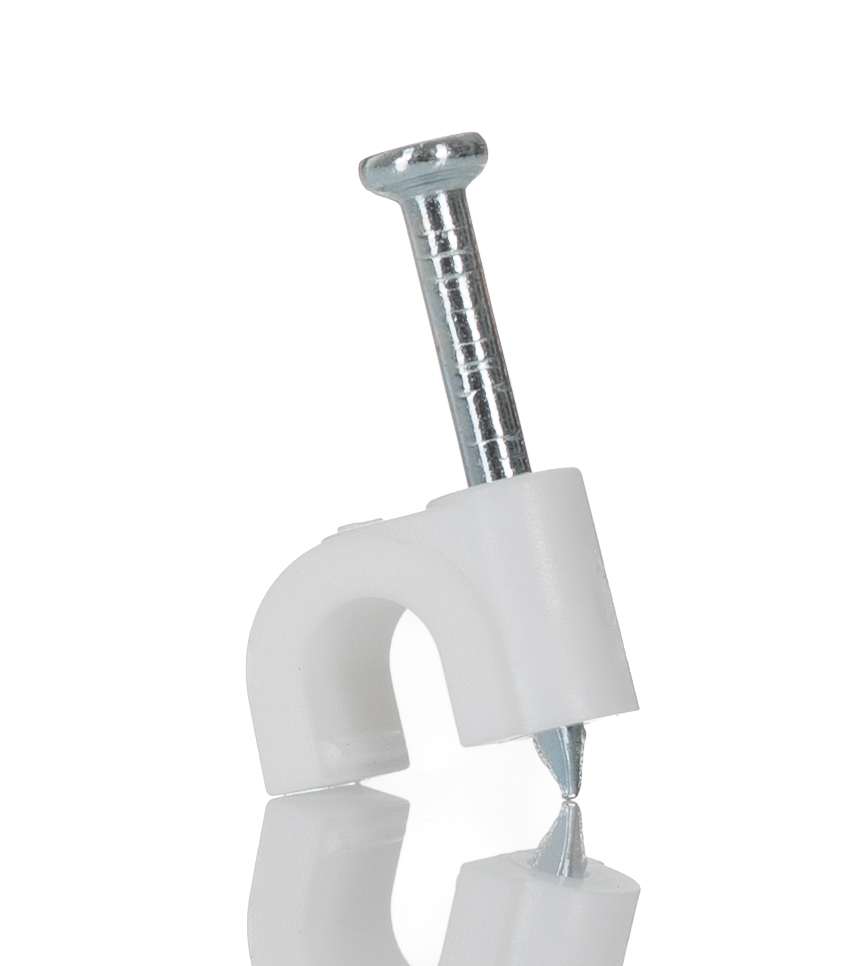 RS PRO White PE Rounded cable tie, 5mm Max. Bundle