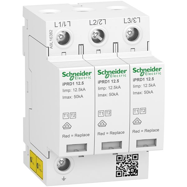 Schneider Electric Surge Arrester, 50kA, 350V ac, Clip-On Mount