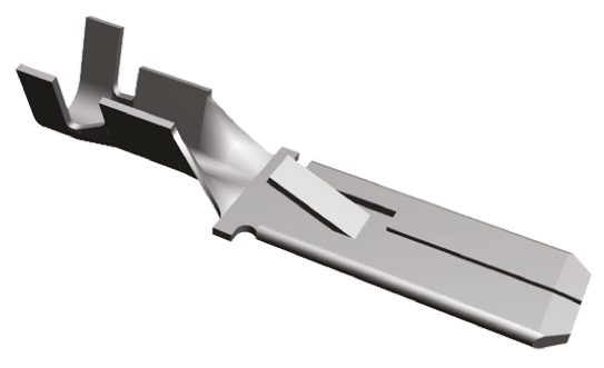 TE Connectivity FASTIN-FASTON .250 Uninsulated Female Spade Connector, Tab, 6.4 x 0.86mm Tab Size, 0.75mm² to 2.27mm²