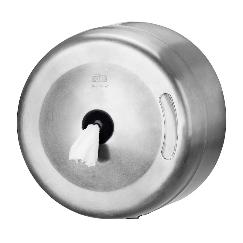 Tork Steel Metal Toilet Roll Dispenser, 170mm x 270mm x 270mm