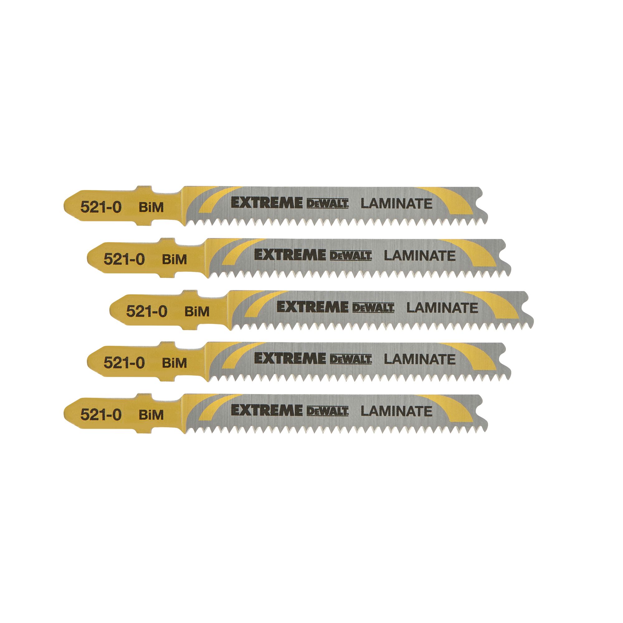 DeWALT Multiple Materials 59mm Cutting Length Jigsaw Blade, Pack of 5
