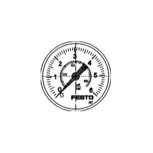 Festo Analogue Pressure Gauge 6bar Back Entry