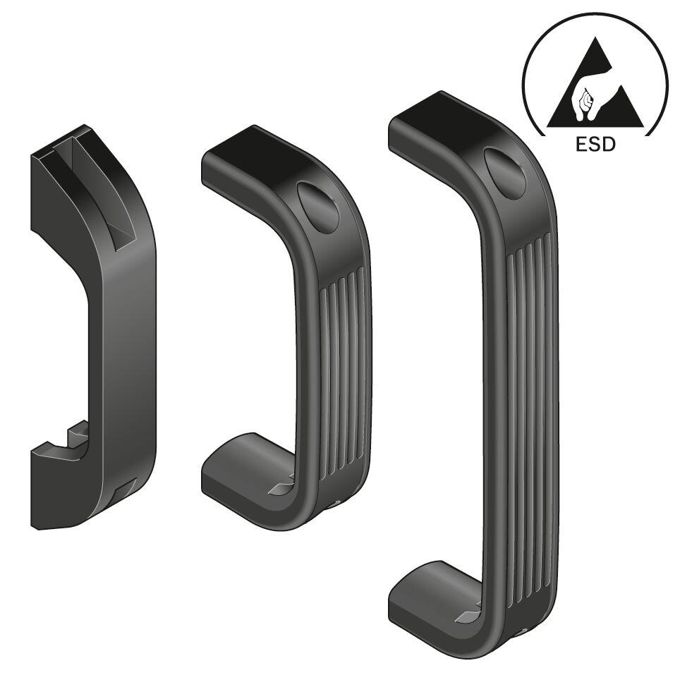 Bosch Rexroth PA Door Handle, 8 mm, 10 mm Slot, 26 mm, 50 mm, 133 mm Strut Profile