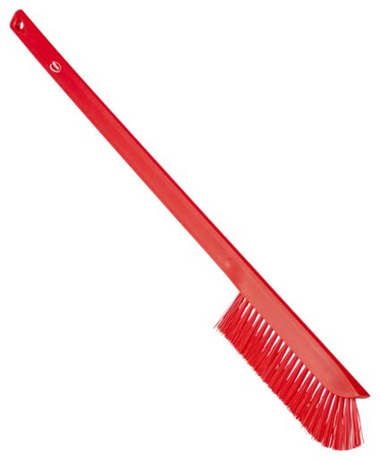 Vikan Medium Bristle Red Scrubbing Brush, 40mm bristle length
