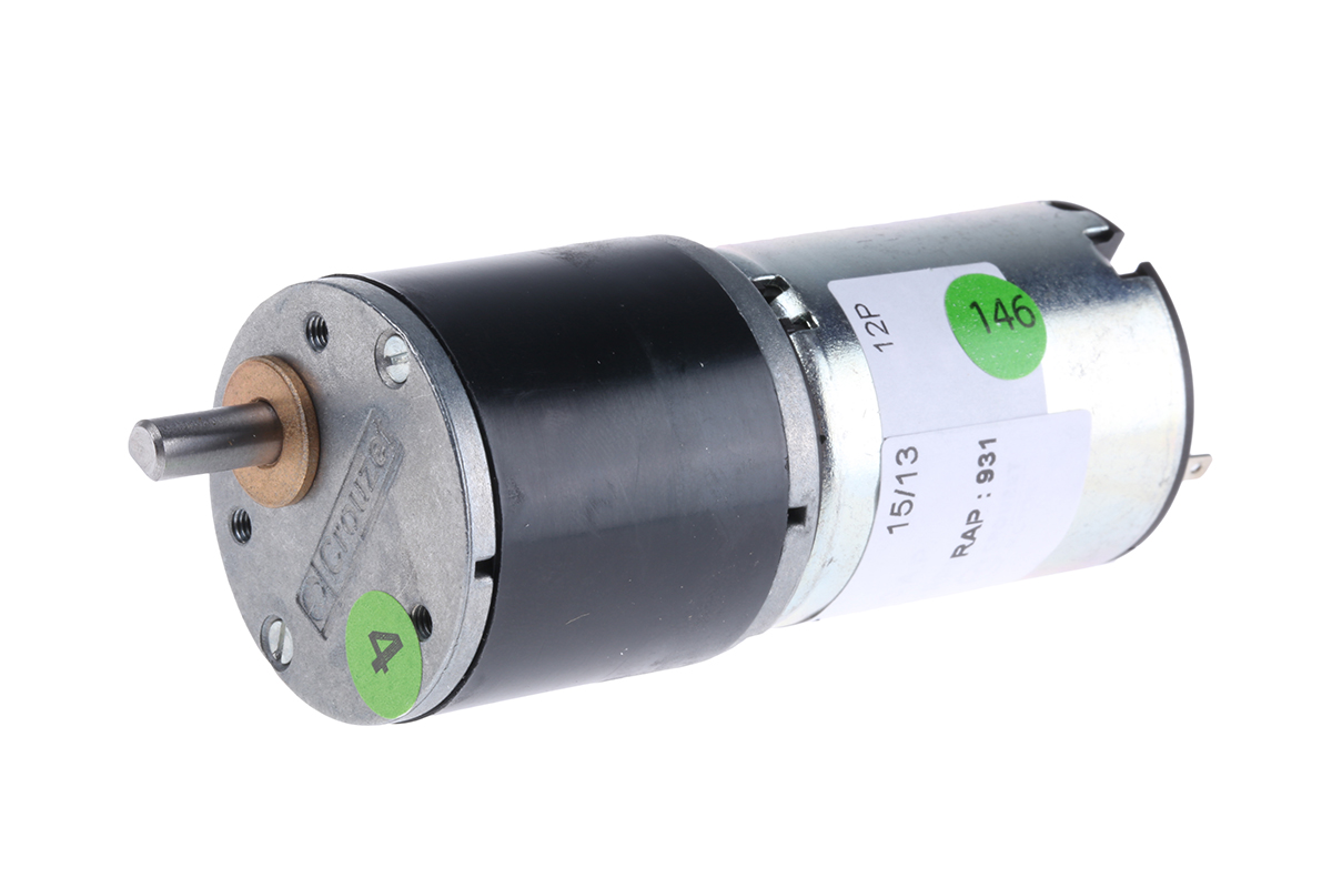 Crouzet Brushed Geared DC Geared Motor, 3 W, 24 V dc, 50 Ncm, 4.6 rpm, 5mm Shaft Diameter
