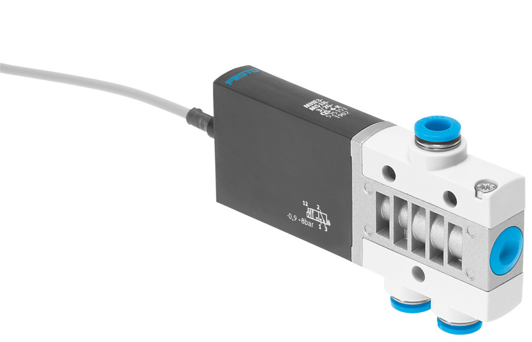 Festo 3/2 Closed, Monostable Pneumatic Solenoid/Pilot-Operated Control Valve - Electrical MHE3 Series, 525153
