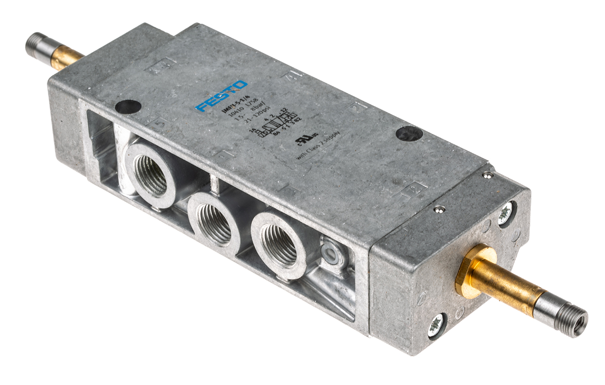 Festo 5/2 Pneumatic Solenoid Valve - Solenoid/Pilot G 1/4 JMFH Series 48 V dc, 240 V ac, 10410