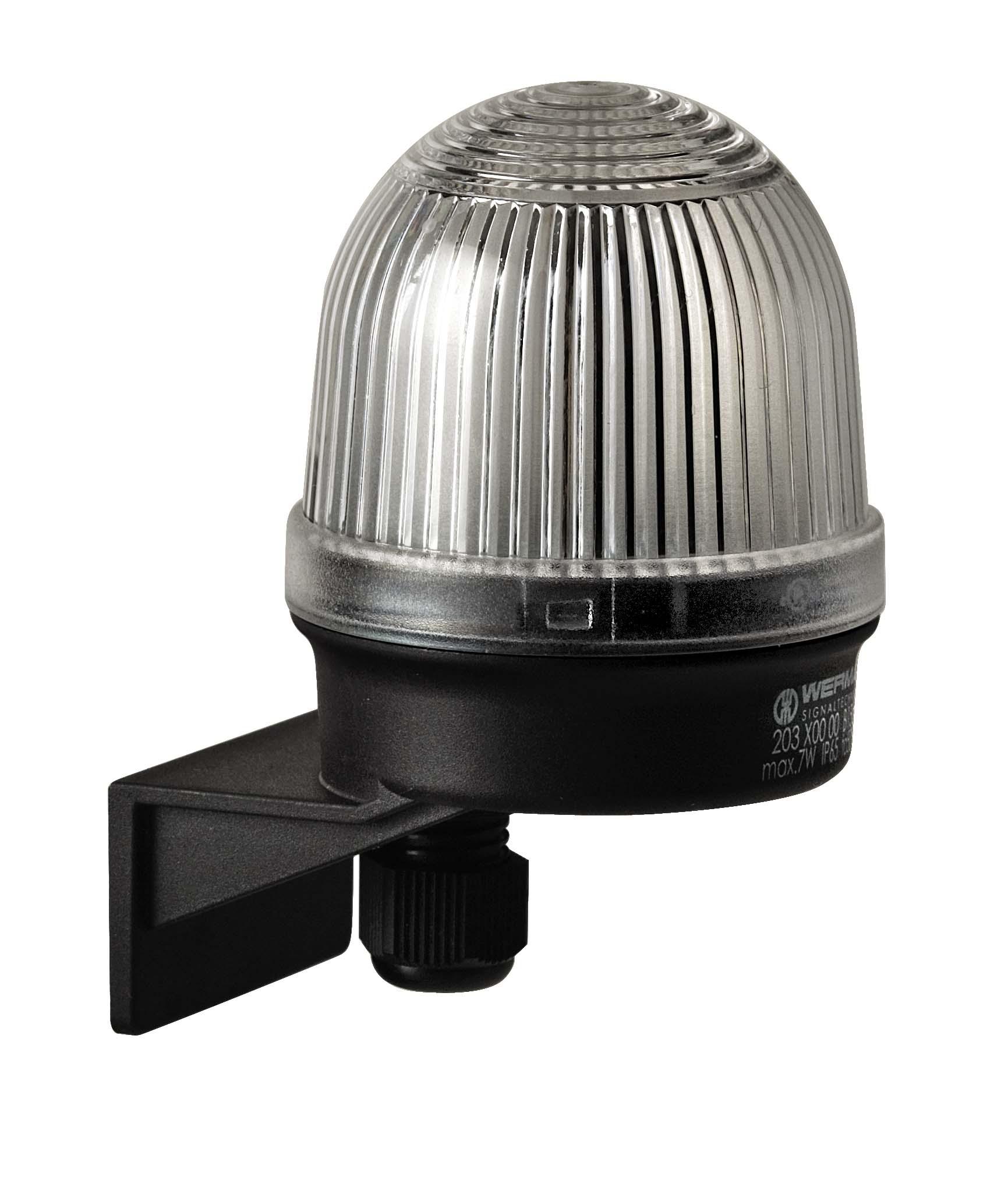Werma 203 Series Clear Continuous lighting Beacon, 12 → 230 V, Wall Mount, Filament Bulb