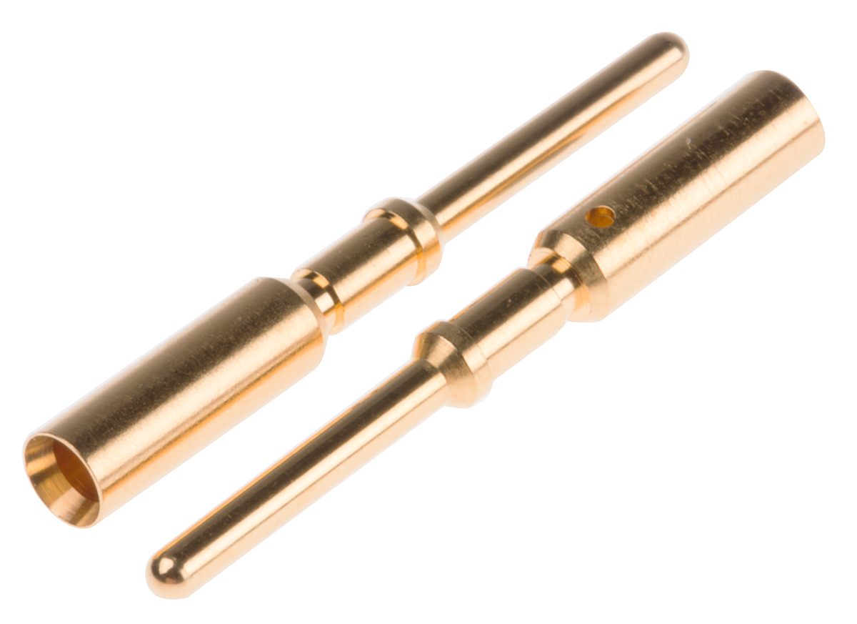 HARTING Male Crimp Circular Connector Contact, Wire Size 14 AWG