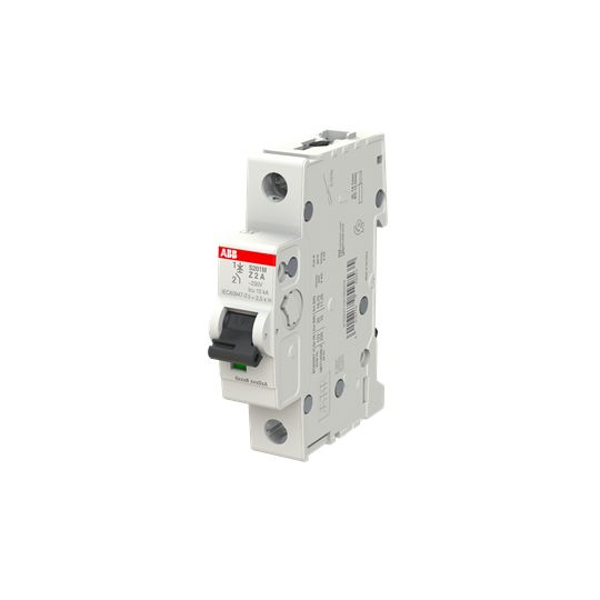 ABB System Pro M Compact S200M MCB, 1P, 2A, Type Z, 230/400V AC, 72V DC, 15 kA Breaking Capacity