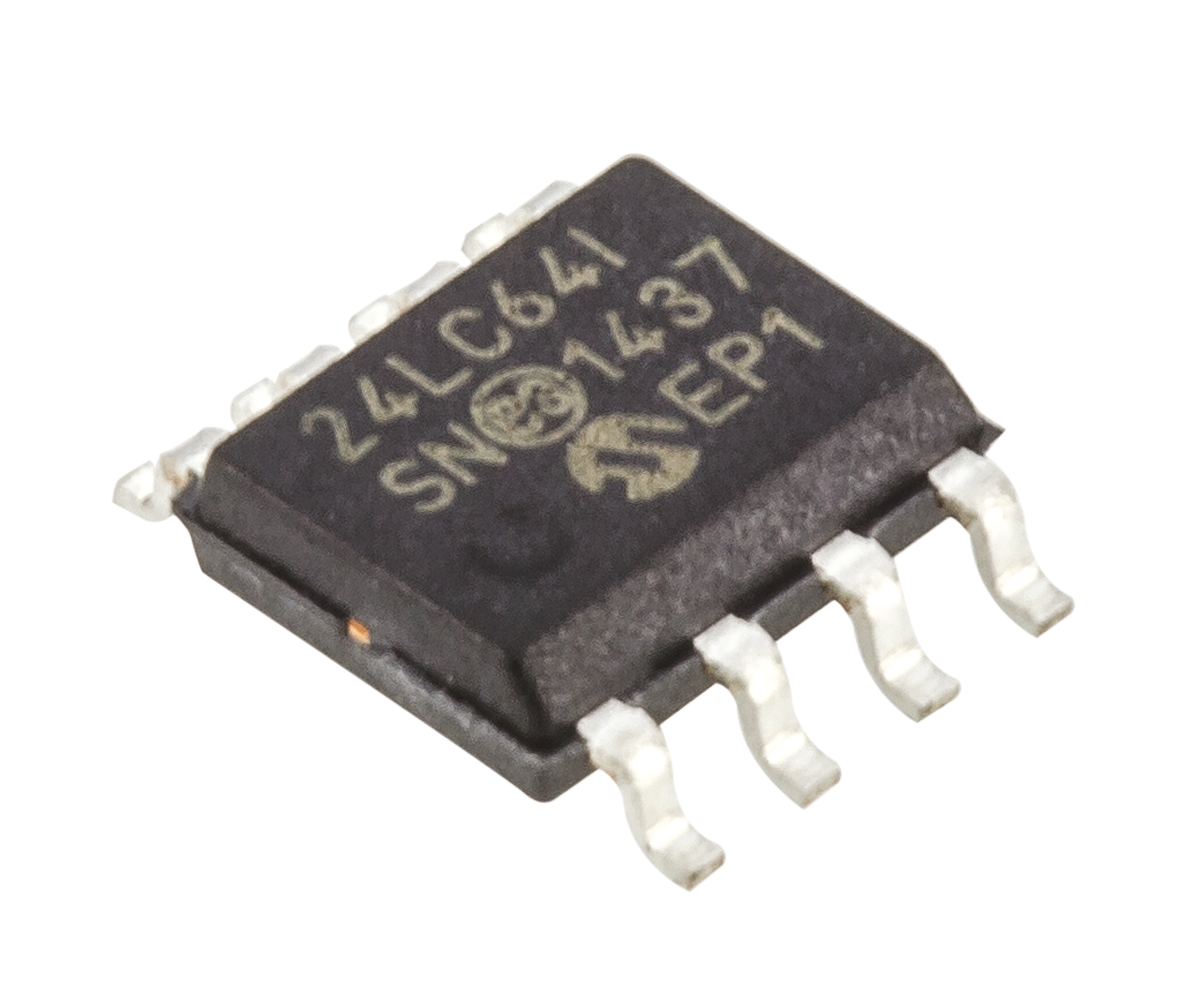Microchip 24LC64-I/SN, 64kbit Serial EEPROM Memory, 900ns 8-Pin SOIC Serial-I2C