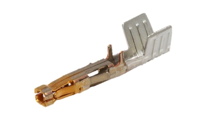 Molex Mega-Fit Series Female Crimp Terminal, Compression, Crimp Termination, 16AWG Min, 14AWG Max