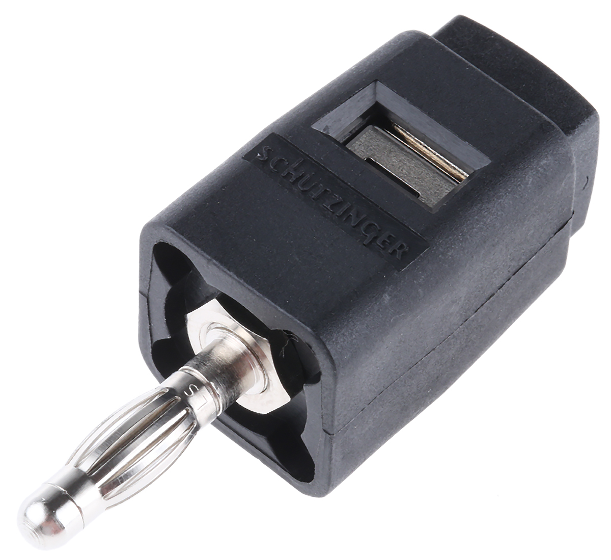 Schutzinger Black Test Terminal, 30 V ac, 60V dc, 16A