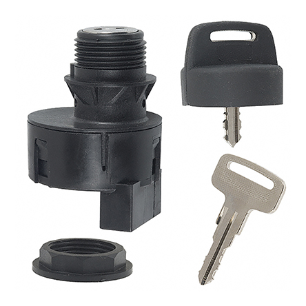 Honeywell Key Switch, 20 A @ 12 V dc 3-Way Straight-Key