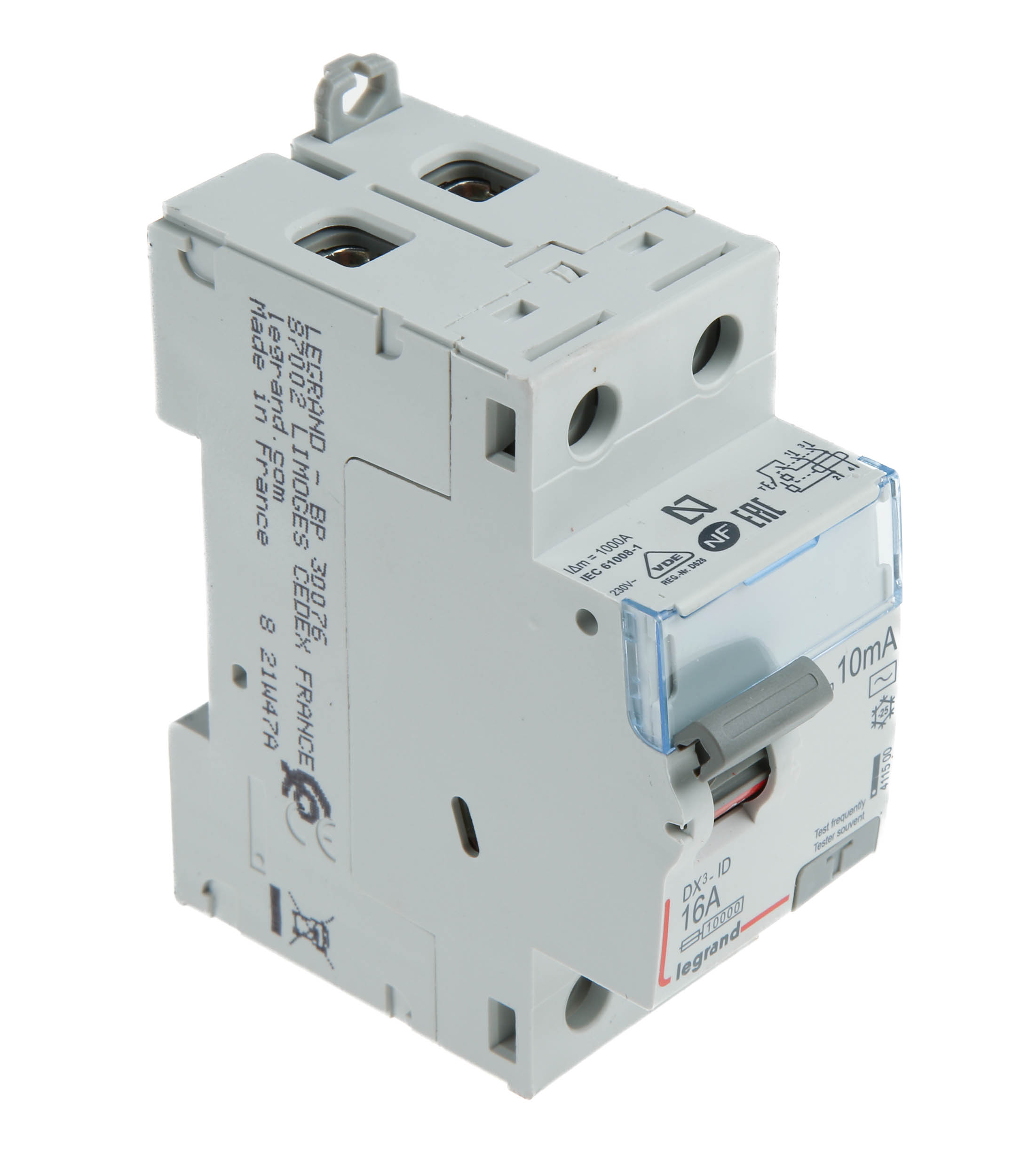 Legrand 4115 RCD, 16A, 1+N Pole, 10mA, Type AC