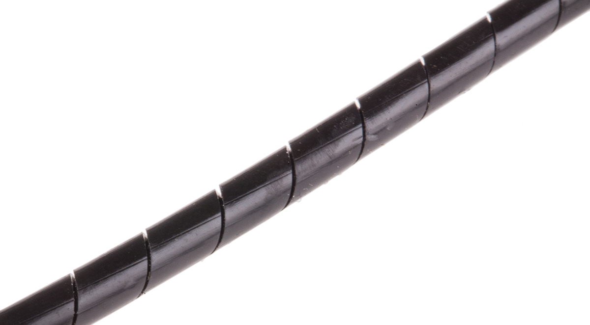 RS PRO Spiral Wrap, I.D 4mm, 15mm Polyethylene