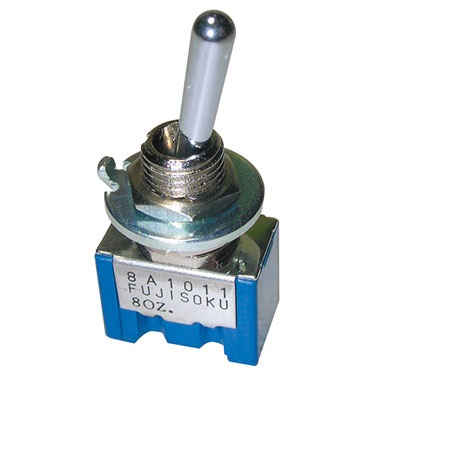 Nidec Components Toggle Switch, PCB Mount, On-On, DPDT, Solder Terminal