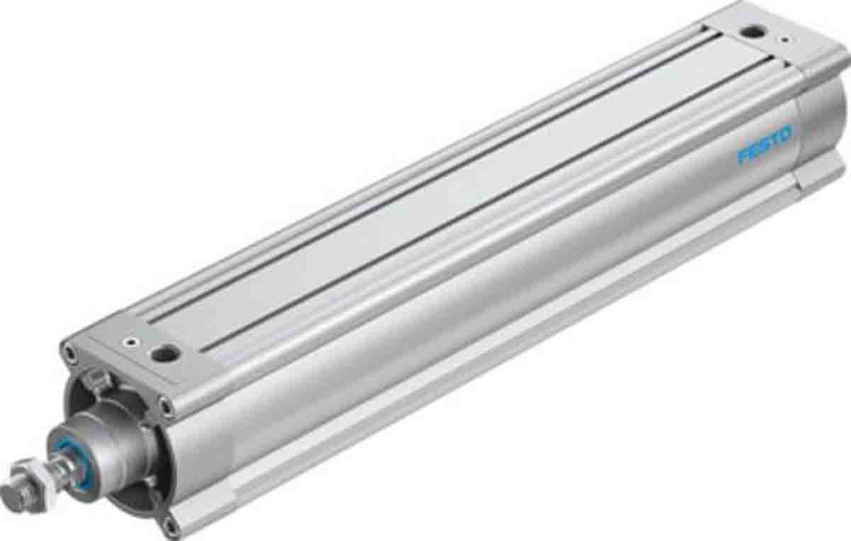 Festo Pneumatic Piston Rod Cylinder - 100 mm Bore, 500 mm DSBC-100-500-PPVA-N3 Series, Double Acting Acting