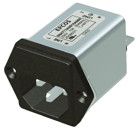 EPCOS 2A, 250 V ac/dc Panel Mount IEC Inlet Filter B84773A0002A000, Tab