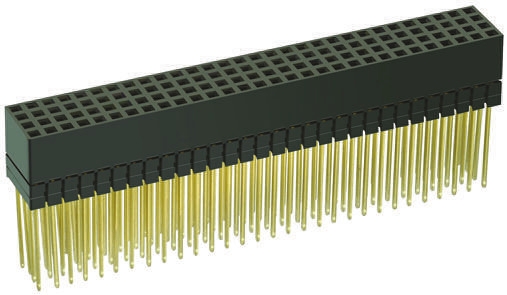 HARWIN Straight Through Hole Mount PCB Socket, 120-Contact, 4-Row, 2mm Pitch, Solder Termination
