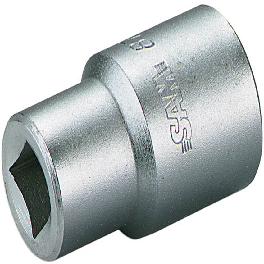 SAM 1/2 in Drive 14mm Standard Socket, Square, 14 mm Overall Length