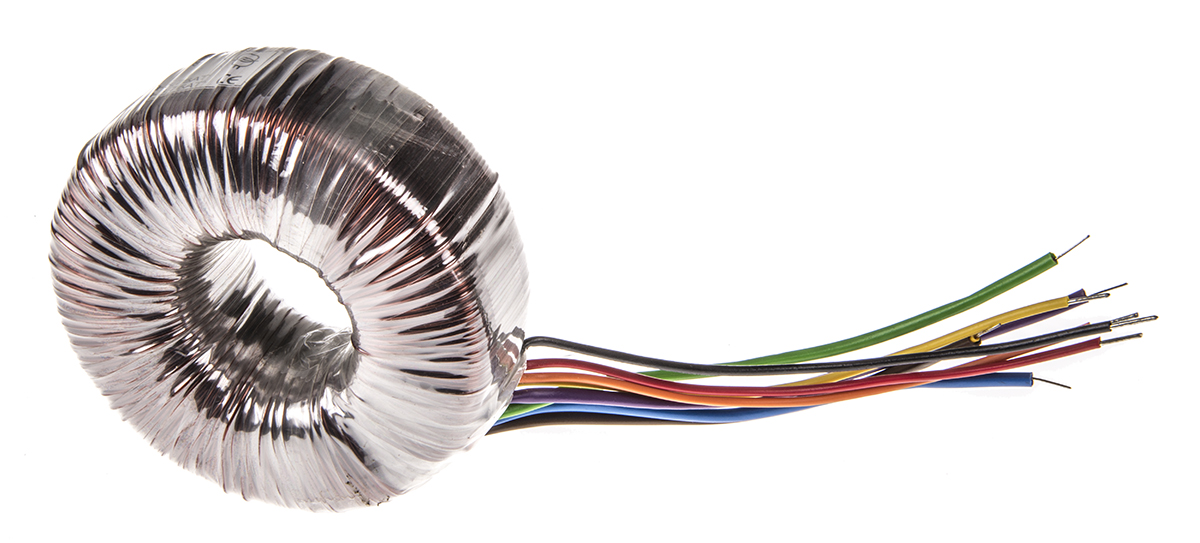 RS PRO 115 V ac, 230 V ac, 2 x 30V ac Toroidal Transformer, 225VA 2 Output