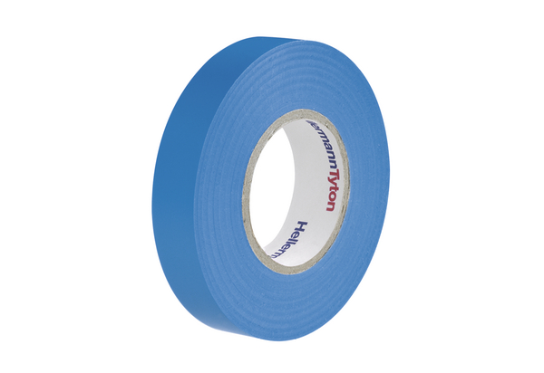 HellermannTyton HelaTape Flex Blue PVC Electrical Tape, 15mm x 10m