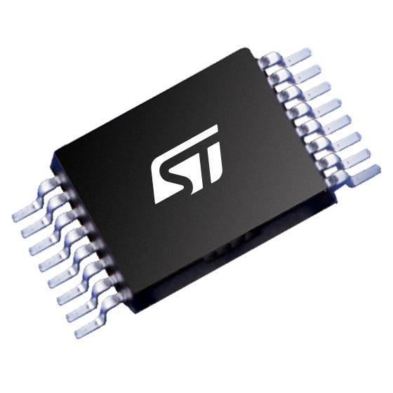 STMicroelectronics L7987LTR, 1-Channel Low Dropout Voltage, Voltage Regulator, 2 A, 1.2/5 V, HTSSOP-16 16-Pin