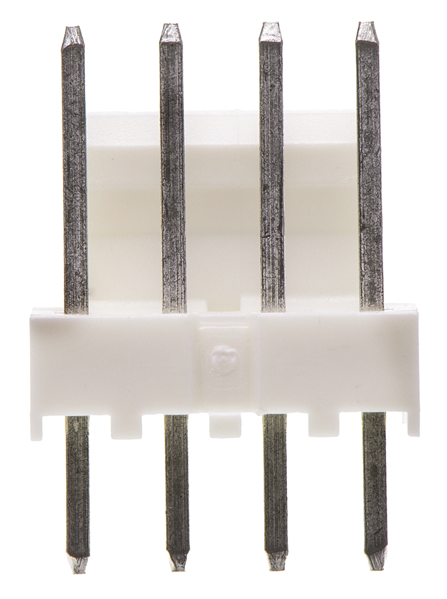 Molex KK 254 Series Straight Through Hole Pin Header, 4 Contact(s), 2.54 mm Pitch, 1 Row, Unshrouded