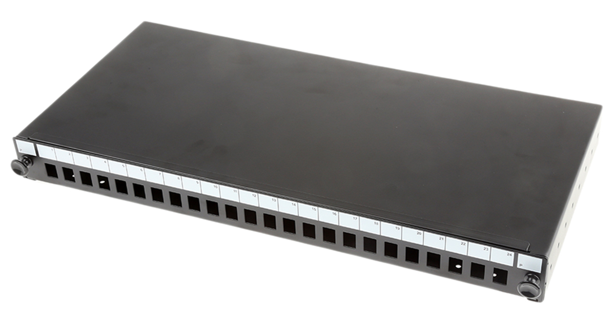 RS PRO 24 Port SC Single Mode Simplex Fibre Optic Patch Panel