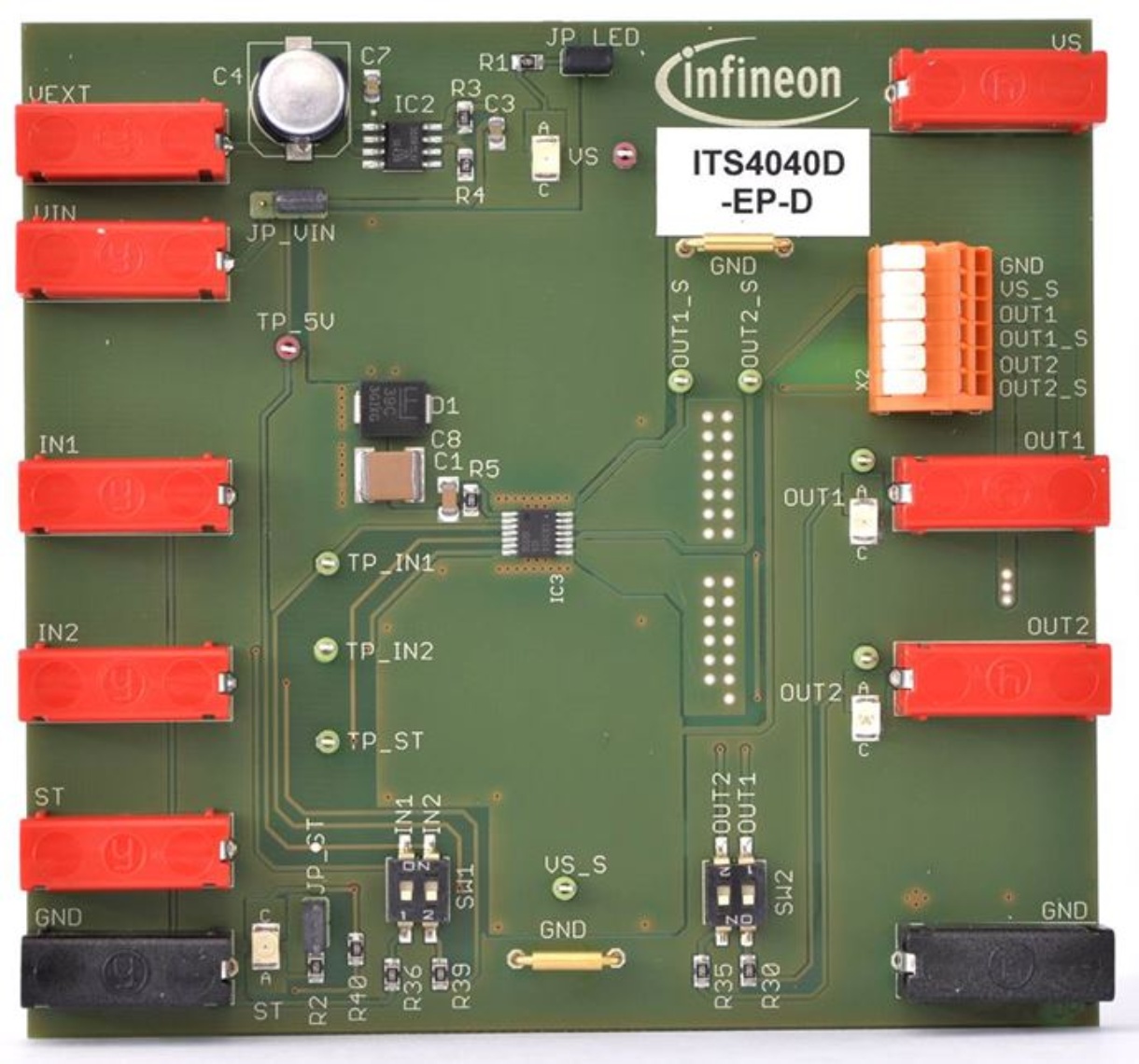 Infineon DEMOBOARD ITS4040D Evaluation Board for ITS4040D for Industrial
