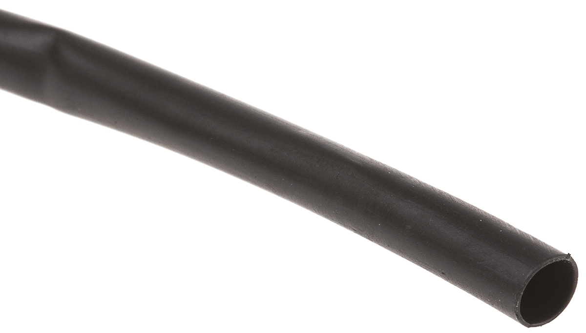 TE Connectivity Heat Shrink Tubing, Black 3.2mm Sleeve Dia. x 10m Length 2:1 Ratio, LSTT Series