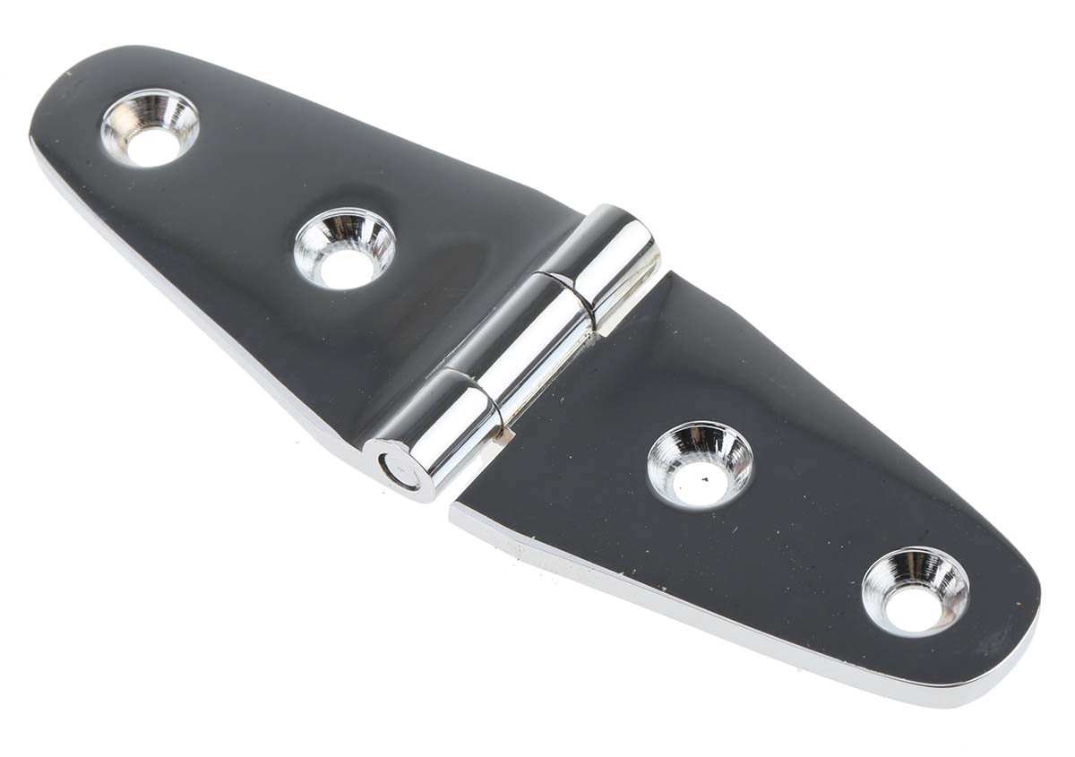 Pinet Brass Strap Hinge, Screw Fixing, 30mm x 98.5mm x 3mm