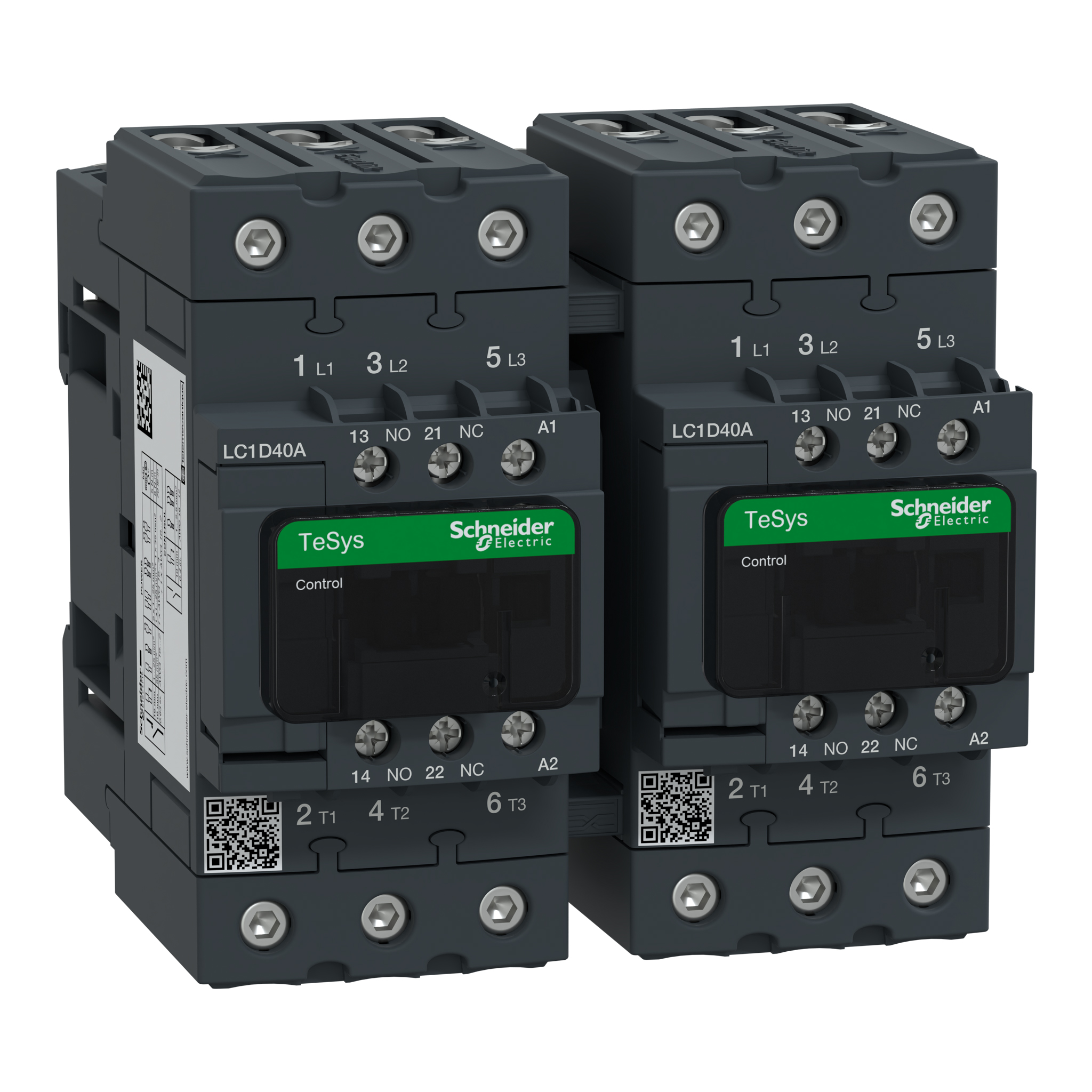 Schneider Electric LC2D Series Contactor, 48 V ac Coil, 3-Pole, 40 A, 8.5 kW, 3NO, 690 V ac