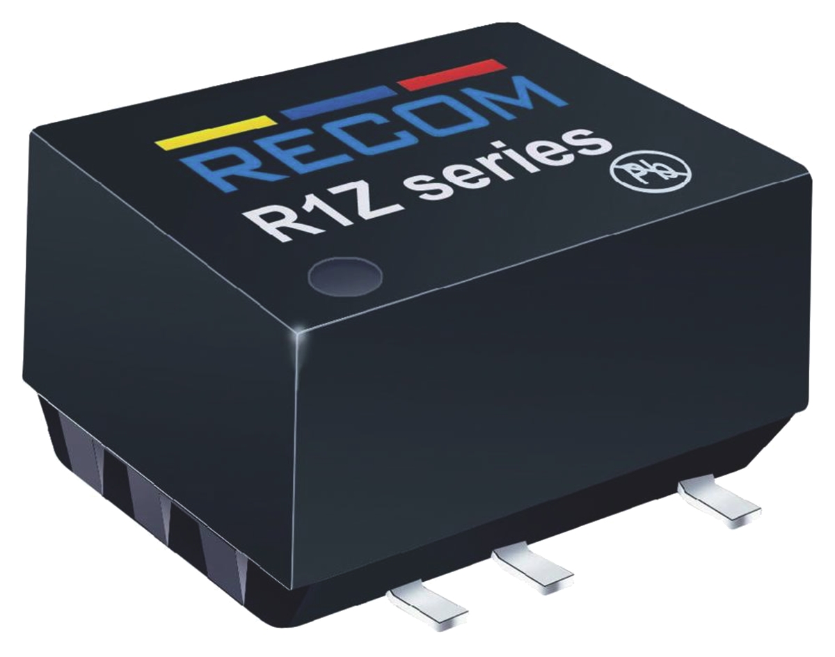 Recom R1Z DC-DC Converter, 5V dc/ 200mA Output, 4.5 → 5.5 V dc Input, 1W, Surface Mount, +70°C Max Temp -40°C