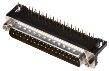 ASSMANN WSW A-DS 15 Way Right Angle Through Hole D-sub Connector Plug, 2.77mm Pitch, with 4-40 UNC Screwlocks