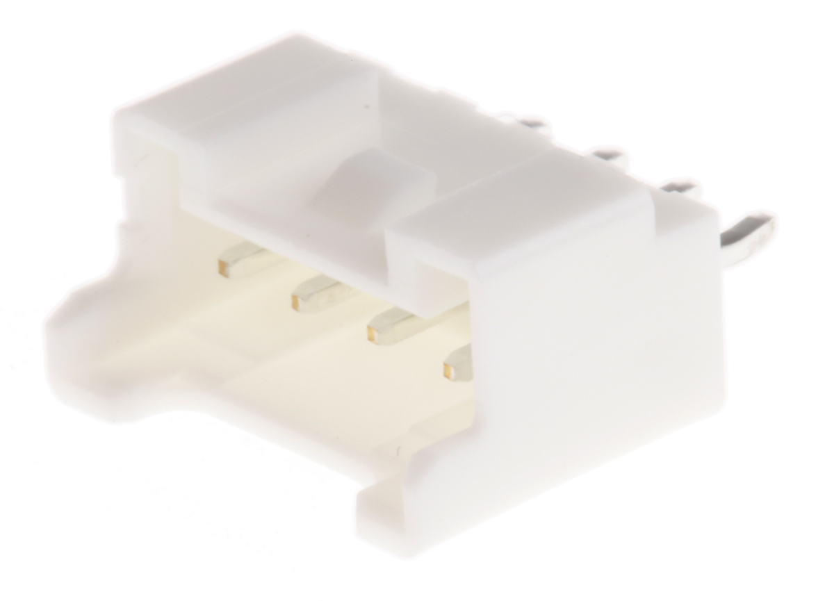 JST PA Series Straight Through Hole PCB Header, 4 Contact(s), 2 mm Pitch, 1 Row, Shrouded