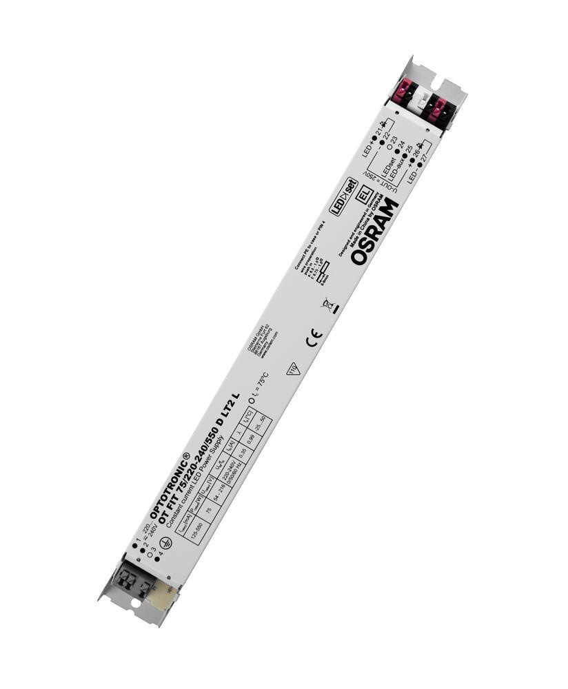 Osram LED Driver, 54 → 216V Output, 75W Output, 550mA Output, Constant Current